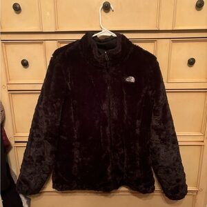 North face reversible furry on one side the other waterproof